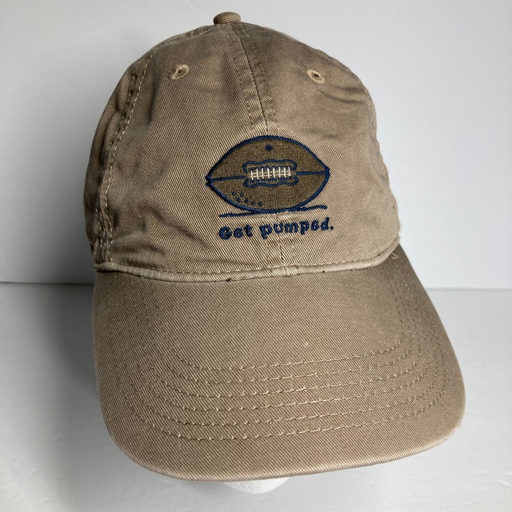 Life is Good Baseball Cap Hat Adult Adjustable Khaki Get Pumped Football
